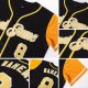 Kid's Custom Black Gold-White Authentic Baseball Jersey