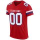 Women's Custom Red White-Royal Mesh Authentic Football Jersey